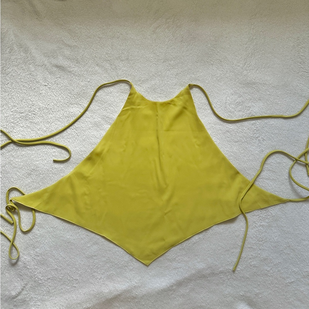 Halter Tie Open Back Crop Top